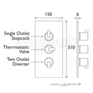 Bristan Showering -  Bristan Chill Thermo Shower With Diverter