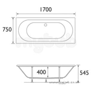 Bristan Showering -  Bristan 750mm Jute 3mm End Panel