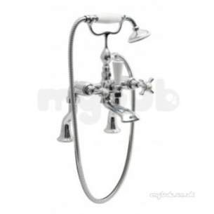 Vado Brassware -  Bath Shower Mixer Pillar Mount Plus Shower Kit