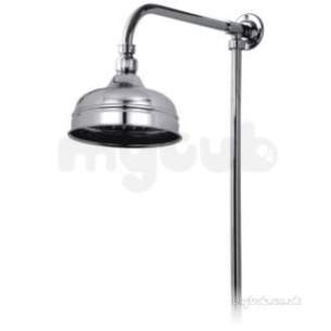 Vado Brassware -  Rigid Riser Plus 150mm Fixed Shower Head W/m Ch