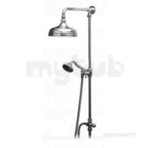 Vado Brassware -  Rigid Riser Plus 200mm Shower Head Hand Shower Plus Wg-16204a-a/g