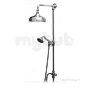 Vado Brassware -  Rigid Riser Plus 200mm Shower Head Hand Shower Plus