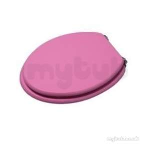 Croydex Bathroom Accessories -  Croydex Wooden Toilet Seat Pink Wl522223