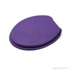 Croydex Bathroom Accessories -  Croydex Wooden Toilet Seat Purple