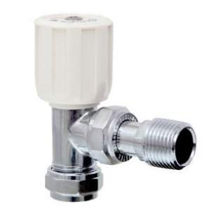 Terrier and Belmont Radiator Valves -  Terrier 367 8mm X 1/2 Inch Mi Angle Wh Chrome