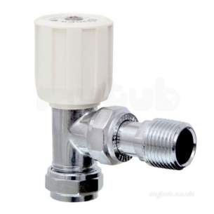 Terrier and Belmont Radiator Valves -  Terrier 367 10mm X 1/2 Inch Mi Angle Wh Cp