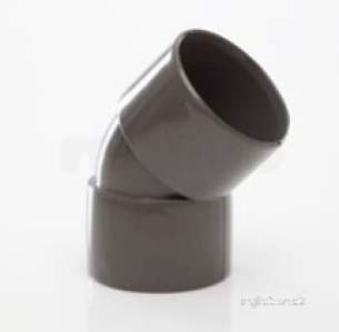 Polypipe Waste and Traps -  40mm X 45deg Obtuse Bend Abs Ws18-br