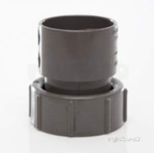 Polypipe Waste and Traps -  40mm Threaded Coupling Abs Ws32-b