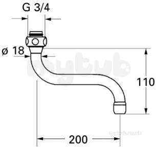 Grohe Parts and Spares -  Grohe Spout 13084000