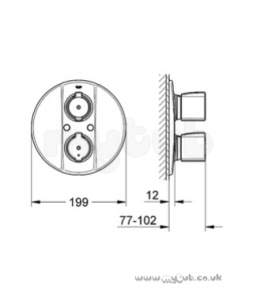 Grohe Shower Valves -  Grohe G2000sp 19416 Shower Trim 19416000