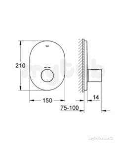 Grohe Shower Valves -  Grohe 19469 G3000 Rapidon Trim 19469000