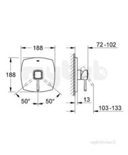 Grohe Spa Range -  Grohe Grandera Ohm Trimset Shower 19932ig0