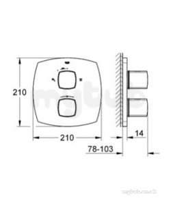 Grohe Spa Range -  Grohe Grandera Thm Trimset Rapido Shower 19937ig0