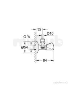 Grohe Tec Brassware -  Grohe Grohe 22939000 Angle Vlv Connector Set 22939000