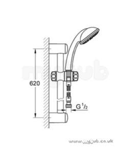 Grohe Shower Valves -  Grohe Grohe Tempesta Duo 28438 Ev Shower Set Cp 28438000