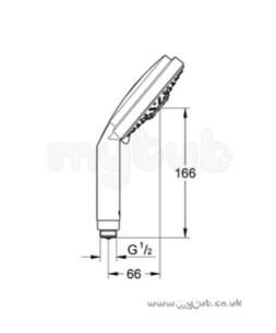 Rain Shower 28755 130mm Cosmopolitan Hand Shower 28755000