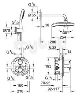 Grohe Shower Valves -  Grotherm 2000 New Bir Valve And Set 34283001