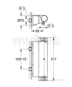 Grohe Shower Valves -  Grotherm 2000 New 34469001 Valve Only 34469001