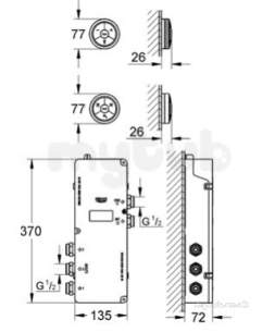 Grohe Spa Range -  Grohe Digital Controller And Shower Divter 36295000