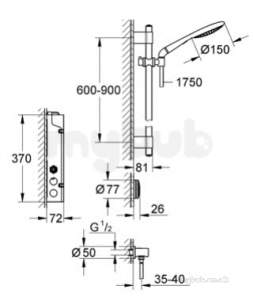 Grohe Shower Valves -  Grohe Solo Digital Shower Set Hp Biv 36298000