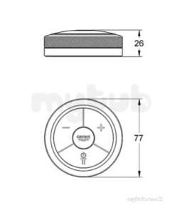 Grohe Shower Valves -  Grohe Remote Controller Wireless 36309000