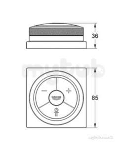 Grohe Spa Range -  Grohe F-digital Puck Remote Control 36355000