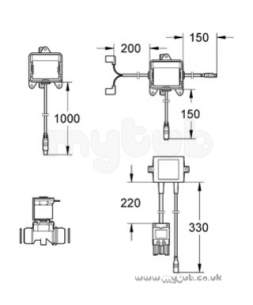 Grohe Commercial Products -  Radar Urinal 38386 Activation And Valve 38386000