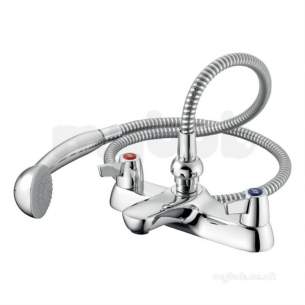 Ideal Standard Brassware -  Sandringham 21 B9884 Lever Two Tap Holes Bsm And Kit Cp