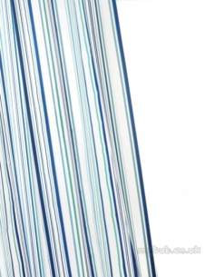 Croydex Shower Curtains and Rails -  Croydex Ae282624 Eva Curtain Coastal Stp