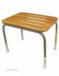 Akw Medicare Products -  05080 Free St Plus Ing Wooden Slatted Stool