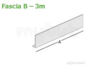Marley Alutec -  Fascia Panel Type B 160mm X 3m Fb1160