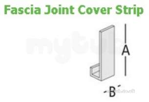 Marley Alutec -  Fascia Joint Cvr Strip Type C 330mm X 35mm