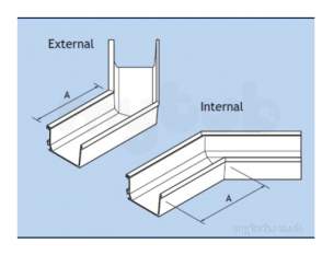 Alumasc Rainwater Products -  Box 120 X 80mm 135d Ang Int Ebg12/ia13a