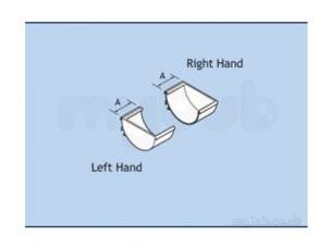 Alumasc Rainwater Products -  Half Rd 150x75mm Stop End Left Hand Ehr15/selha