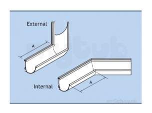 Alumasc Rainwater Products -  Modern 150mm 135d Ext An Ppc Ea13a