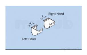 Alumasc Rainwater Products -  Modern 100mm Stop End Right Hand Pmf Serha