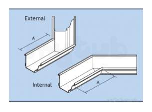 Alumasc Rainwater Products -  Moulded 140x100mm 135ang Ext Emg14/ea13a