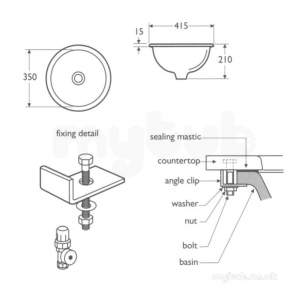 Armitage Shanks Marlow/cherwell S9118 Fixin Clip Sc Single : Armitage ...