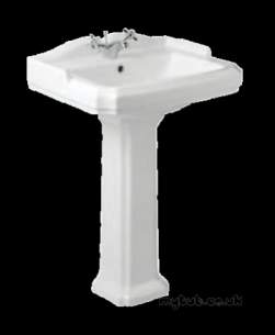 Eastbrook Sanitary Ware -  24.0003 Eastbrook Belgravia Basin One Tap Hole White