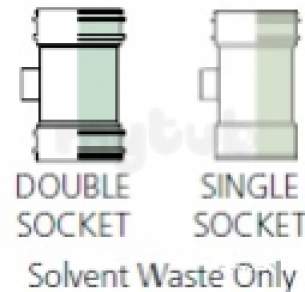 Polypipe Soil -  110mm Single Boss Pipe D/s 40mm Bp422-sg