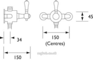 Bristan Showering -  Cardinal Thermo Surf Mtd Shower Valve Ch