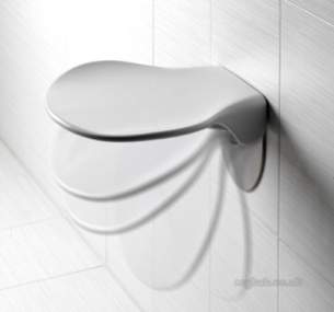 Bristan Showering -  Bristan Java Jseatw Shower Seat White