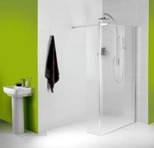 Bristan Showering -  Prism Pnl 300 Plus 8mm Anti Calc Glas P/l Sil