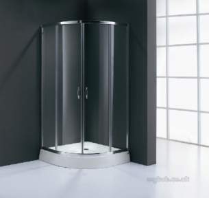 Bristan Showering -  Value 800mm 4 Part Sliding Quad Shower Encl