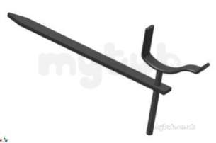 Classical Cast Iron Rainwater -  125mm Og Rise And Fall Brackets Black G874 Cast Iron