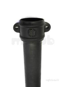 Classical Cast Iron Rainwater -  65mm X 6ft/1829mm Pipe S/s Eared A585 Cast Iron