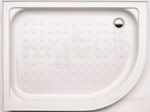 Coram Waterguard Shower Trays -  Coram 1200x800mm White Offset Quad Left Hand