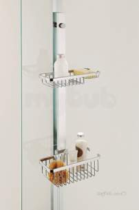 Coram Walk In and Accessories -  Coram Gl Pillar Shower Storage System