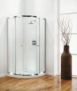 Coram Optima Shower Enclosures -  Coram Optima Quadrant Doors White/clear Glass Glass