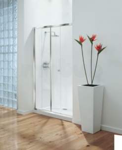 Coram Optima Shower Enclosures -  Coram Optima Sliding Door 1000mm Chrome/clear Glass